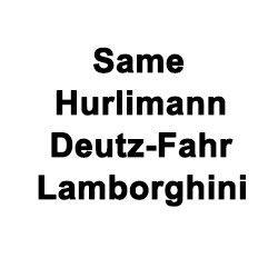 Same, Hurlimann, Deutz-Fahr, Lamborghini Trattori
