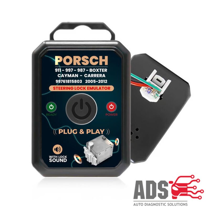 Porsche 911, 997, 987 Boxster, Cayman, Carrera 2005-2012 Steering Lock Emulator (Plug & Play!)